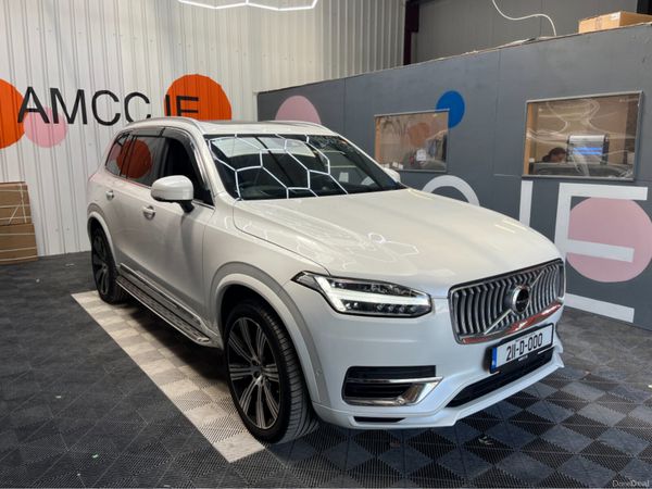 Volvo XC90 SUV, Petrol Plug-in Hybrid, 2021, White