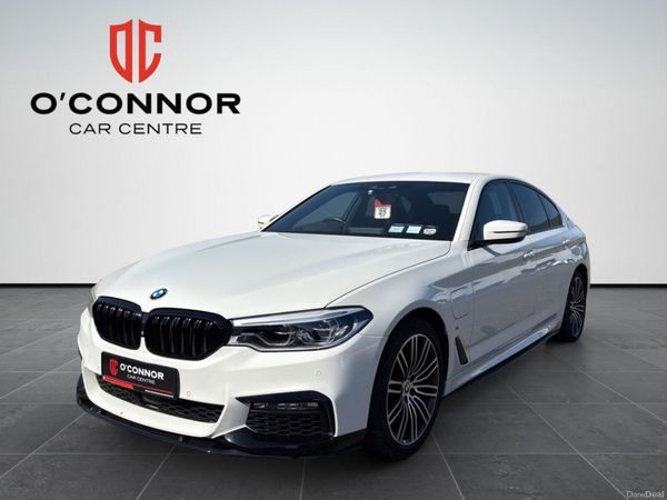 BMW 5-Series Saloon, Petrol Plug-in Hybrid, 2018, White