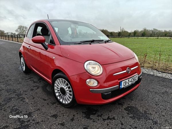 Fiat 500 Hatchback, Petrol, 2013, Red