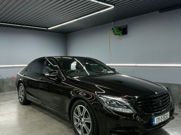 Mercedes-Benz S-Class Saloon, Petrol Hybrid, 2017, Red