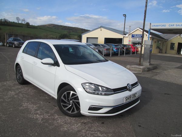 Volkswagen Golf Hatchback, Diesel, 2019, White