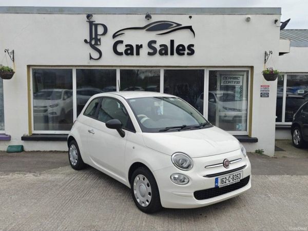 Fiat 500 Hatchback, Petrol, 2016, White