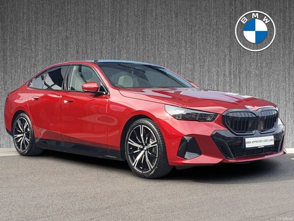 BMW 5-Series Saloon, Petrol Plug-in Hybrid, 2026, Red