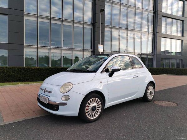 Fiat 500 Hatchback, Petrol, 2008, Blue