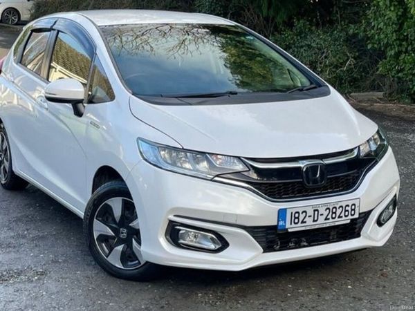 Honda Fit Hatchback, Petrol Hybrid, 2018, White