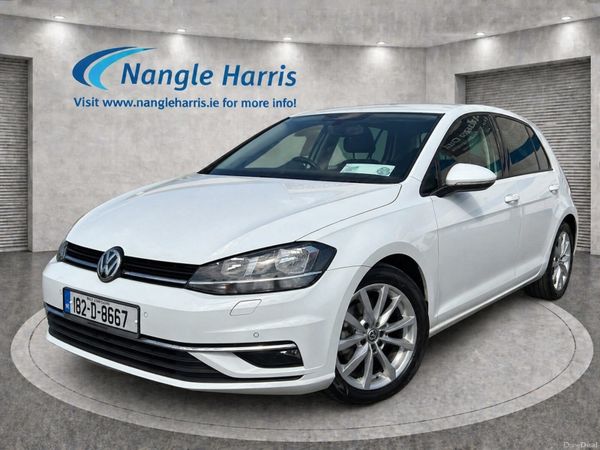 Volkswagen Golf Hatchback, Petrol, 2018, White