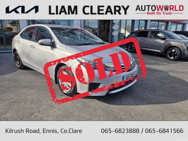 Toyota Corolla Saloon, Petrol, 2015, Silver