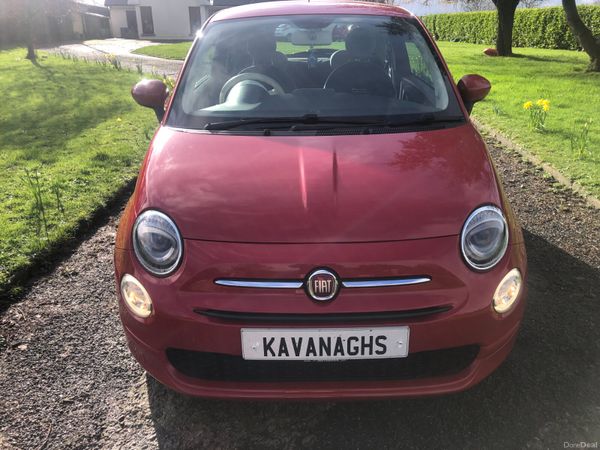Fiat 500 Hatchback, Petrol, 2011, Red