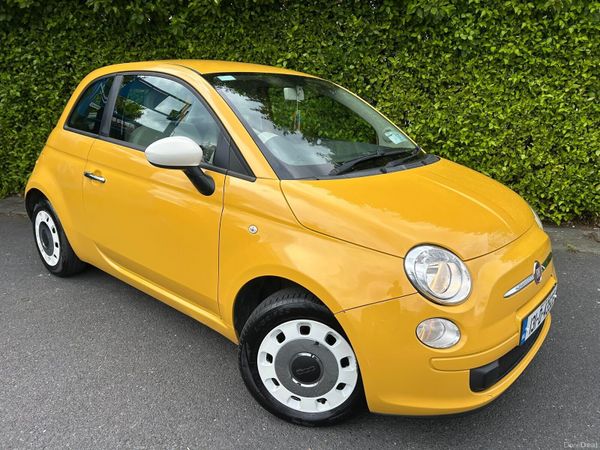 Fiat 500 Hatchback, Petrol, 2013, Yellow