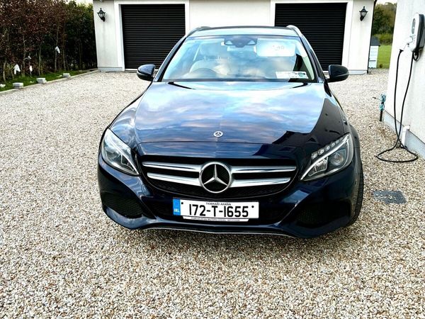 Mercedes-Benz C-Class Estate, Petrol Plug-in Hybrid, 2017, Blue