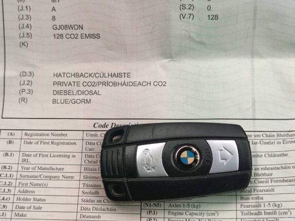 BMW 1-Series Hatchback, Diesel, 2008, Blue