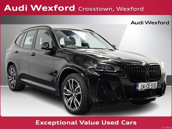 BMW X3 SUV, Petrol Plug-in Hybrid, 2024, Black