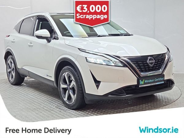 Nissan Qashqai MPV, Petrol Hybrid, 2023, White