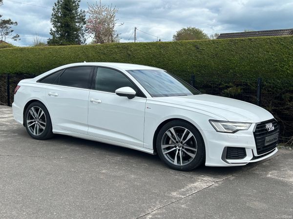 Audi A6 Saloon, Diesel Hybrid, 2019, White