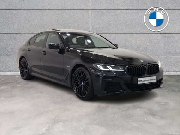 BMW 5-Series Saloon, Petrol Plug-in Hybrid, 2022, Black