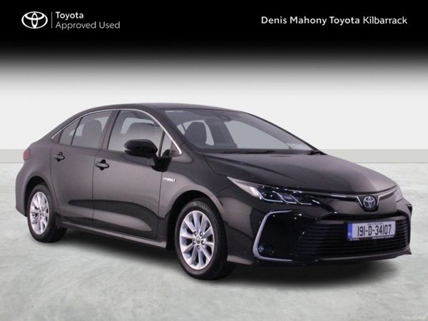 Toyota Corolla Saloon, Petrol Hybrid, 2019, Black