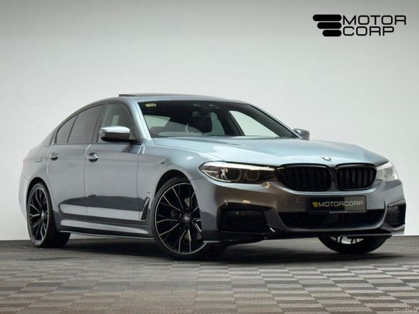 BMW 5-Series Saloon, Petrol Plug-in Hybrid, 2018, Blue