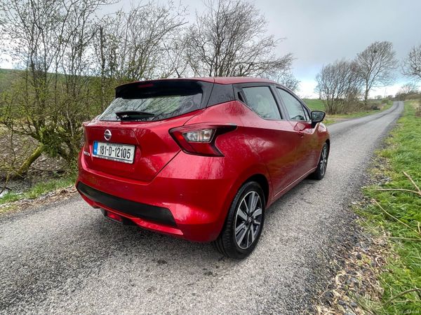 Nissan Micra Hatchback, Petrol, 2018, Red