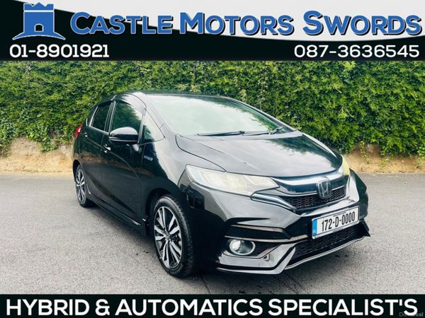 Honda Fit Hatchback, Petrol Hybrid, 2017, Black