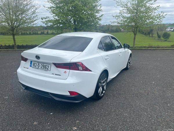 Lexus IS Saloon, Petrol Hybrid, 2016, White