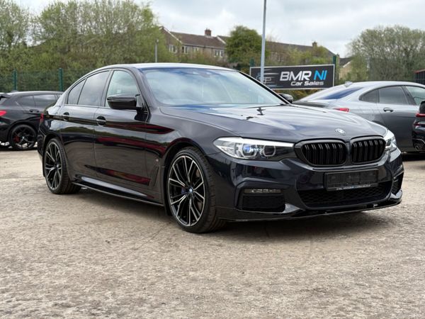 BMW 5-Series Saloon, Petrol Hybrid, 2018, Black