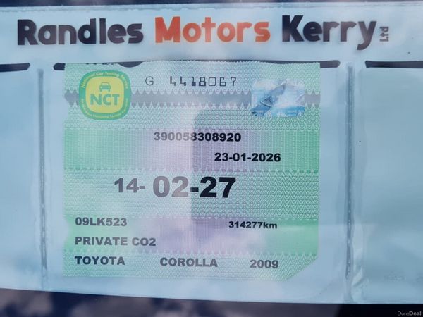 Toyota Corolla Saloon, Diesel, 2009, Black