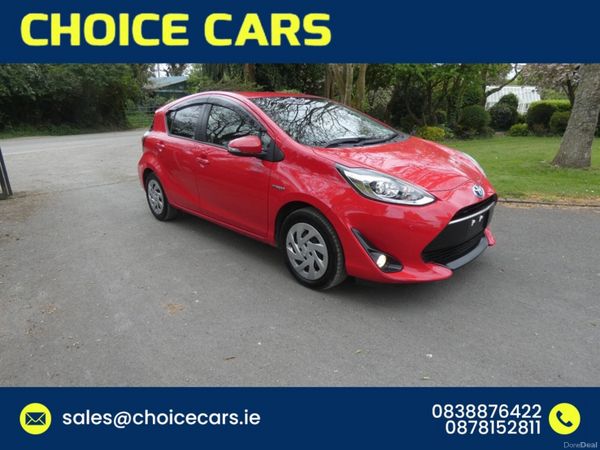 Toyota Aqua Hatchback, Petrol Hybrid, 2019, Red