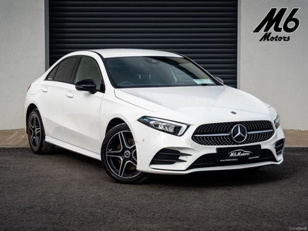 Mercedes-Benz A-Class Saloon, Petrol Hybrid, 2022, White