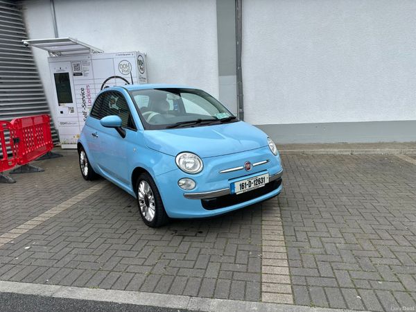 Fiat 500 Hatchback, Petrol, 2016, Blue