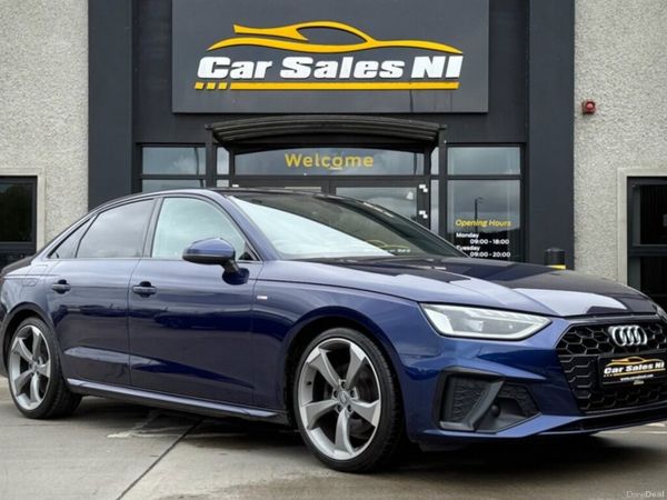 Audi A4 Saloon, Diesel Hybrid, 2021, Blue