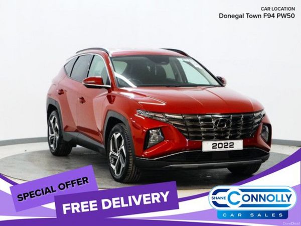 Hyundai Tucson SUV, Petrol Hybrid, 2022, Red