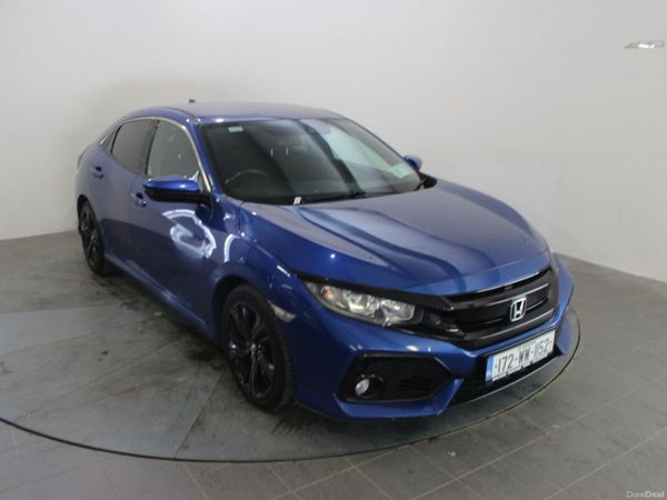 Honda Civic Hatchback, Petrol, 2017, Blue