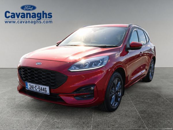Ford Kuga SUV, Petrol Plug-in Hybrid, 2024, Red