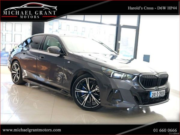 BMW 5-Series Saloon, Petrol Plug-in Hybrid, 2024, Grey