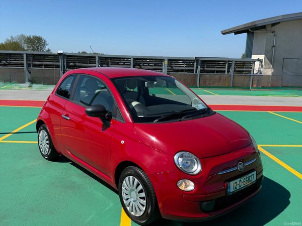 Fiat 500 Hatchback, Petrol, 2012, Red