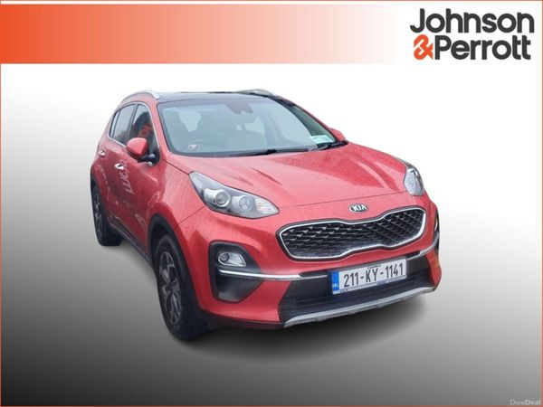 Kia Sportage SUV, Diesel Hybrid, 2021, Red