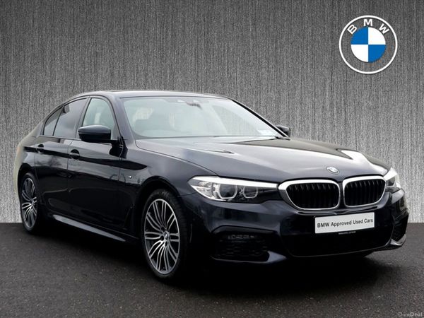 BMW 5-Series Saloon, Diesel Hybrid, 2020, Black