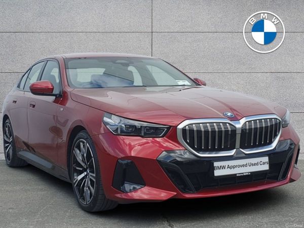 BMW 5-Series Saloon, Petrol Plug-in Hybrid, 2025, Red