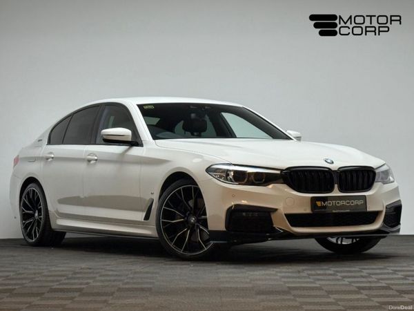 BMW 5-Series Saloon, Petrol Plug-in Hybrid, 2019, White