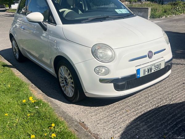 Fiat 500 Hatchback, Petrol, 2011, White