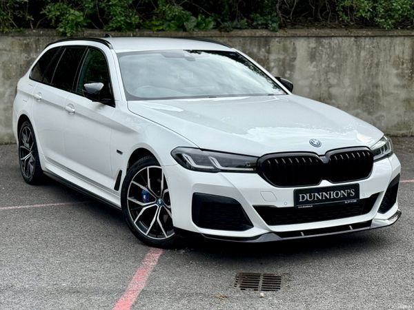 BMW 5-Series Estate, Petrol Hybrid, 2023, White