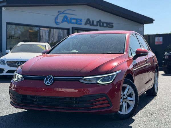 Volkswagen Golf Hatchback, Petrol Hybrid, 2021, Red