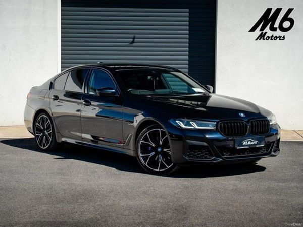 BMW 5-Series Saloon, Petrol Hybrid, 2023, Black