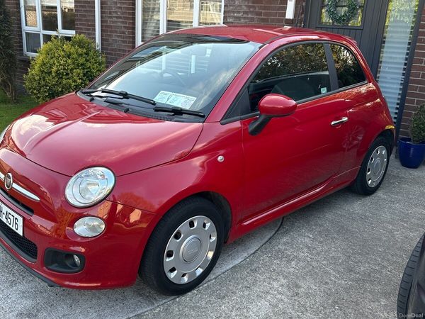 Fiat 500 Hatchback, Petrol, 2015, Red