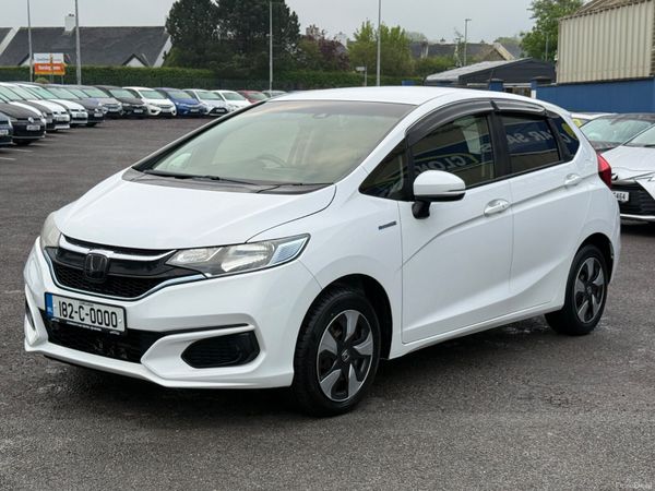 Honda Fit Hatchback, Petrol Hybrid, 2018, White