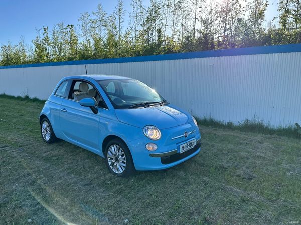 Fiat 500 Hatchback, Petrol, 2016, Blue