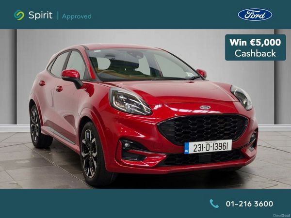 Ford Puma SUV, Petrol Hybrid, 2023, Red