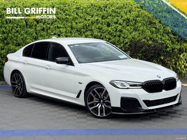 BMW 5-Series Saloon, Petrol Plug-in Hybrid, 2021, White