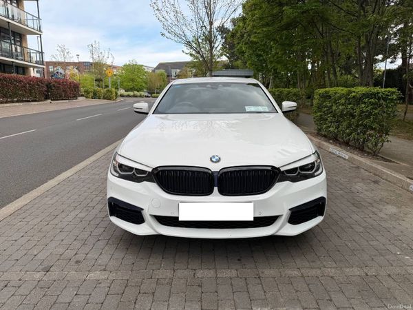 BMW 5-Series Saloon, Petrol Plug-in Hybrid, 2018, White