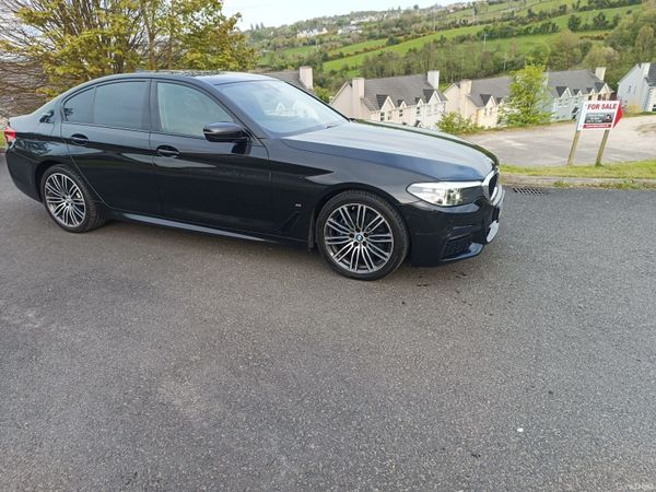 BMW 5-Series Saloon, Petrol Hybrid, 2018, Black
